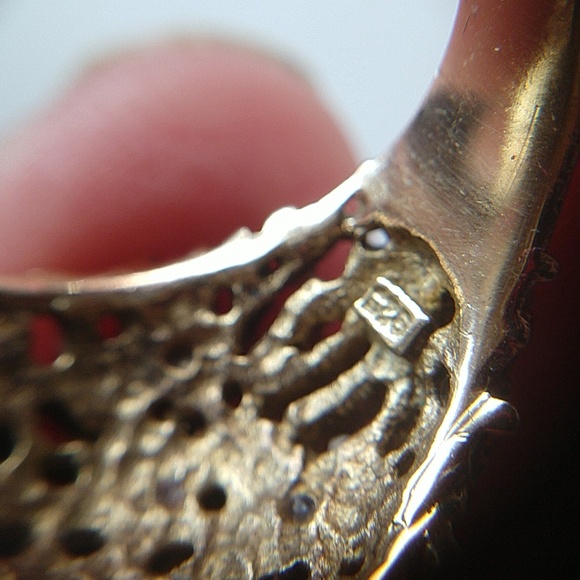 Alexis Bittar 925 sterling silver gold wash coral reef dome ring turquoise - Picture 6 of 7